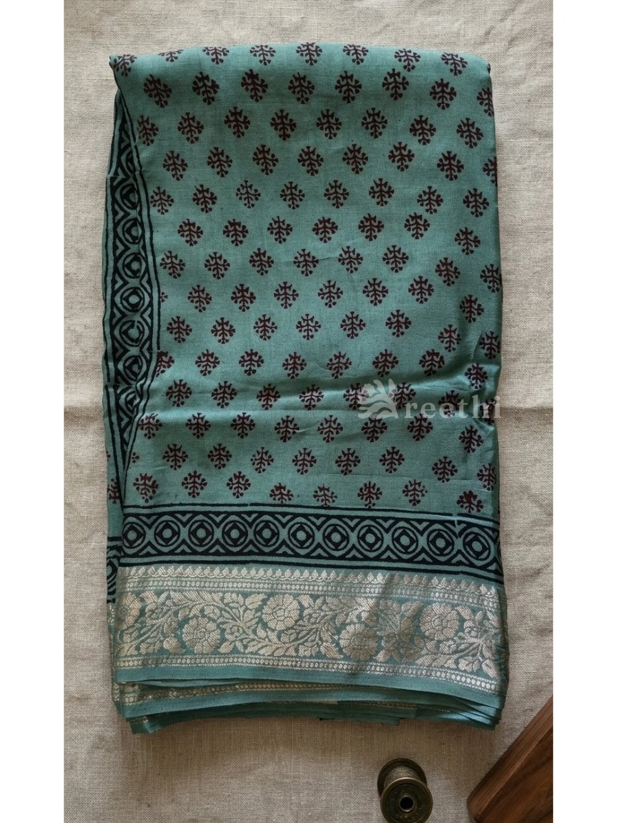 Dola Silk - Handblock Bagh Prints